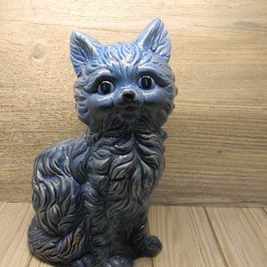 Vintage EO Brody Co A-05029 Blue Cat Planter